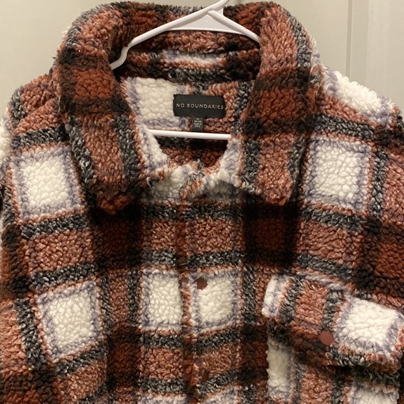 No Boundaries flannel sherpa jacket size Xl - Picture 3 of 4